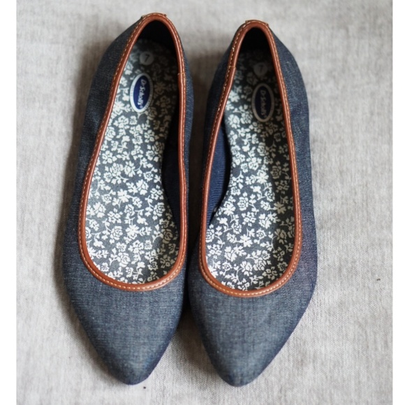 dr scholls denim flats